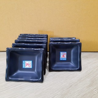 Combo 5 Chén Nước Chấm Vuông Đen Nhám -CC41N