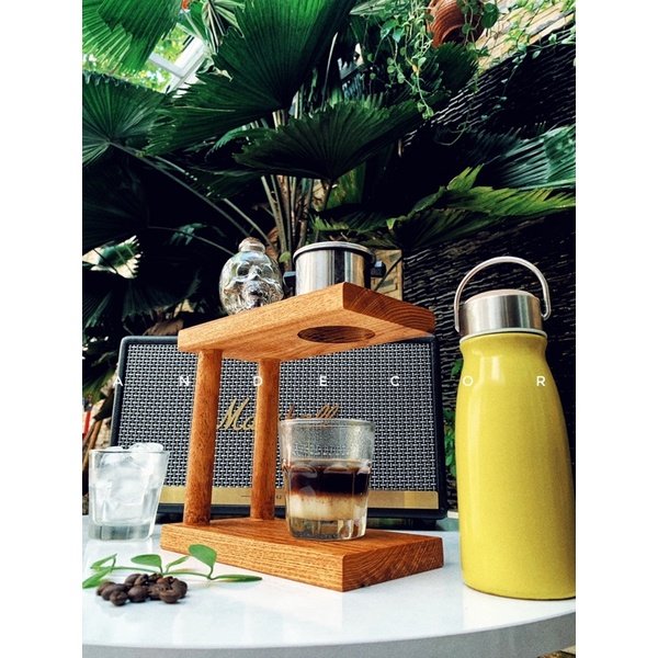 Giá đỡ phin cafe bằng gỗ - Drip Coffee bằng gỗ tự nhiên 100%