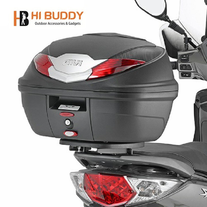 Thùng Givi B360N 36 Lít Kèm Đế Lắp Thùng Và Tặng 1 Áo mưa Rando trong màu