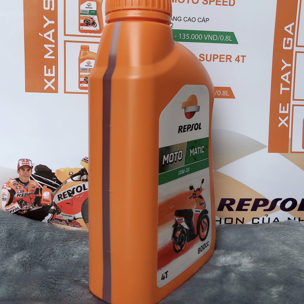 Nhớt Repsol Moto Matic 10w30 0.8L