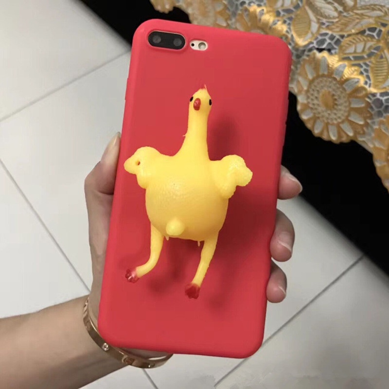 Ốp điện thoại họa tiết chú gà dễ thương cho iPhone 13 12 11 Pro Max Mini X XR XS Max 6 6S 7 8 Plus SE 2020