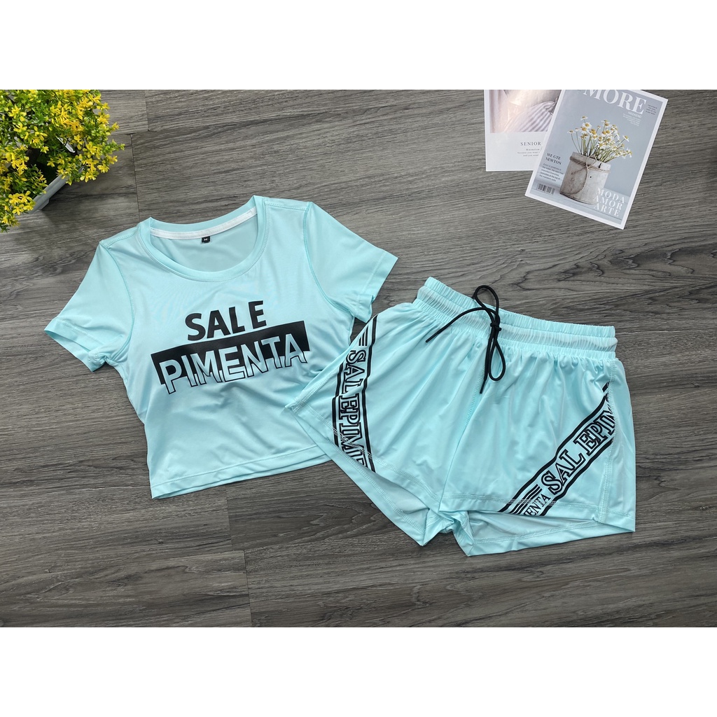 [ FREE SHIP ] Bộ đùi quần áo thể thao tập gym yoga⚡ 𝗛𝗮̀𝗻𝗴 𝗹𝗼𝗮̣𝗶 𝟭 ⚡thun poly co giãn 4 chiều