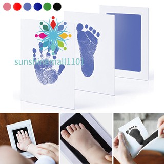 SM01 Newborn Baby Handprint Footprint Inkless Non-toxic Ink Pad Infant Baby Souvenirs