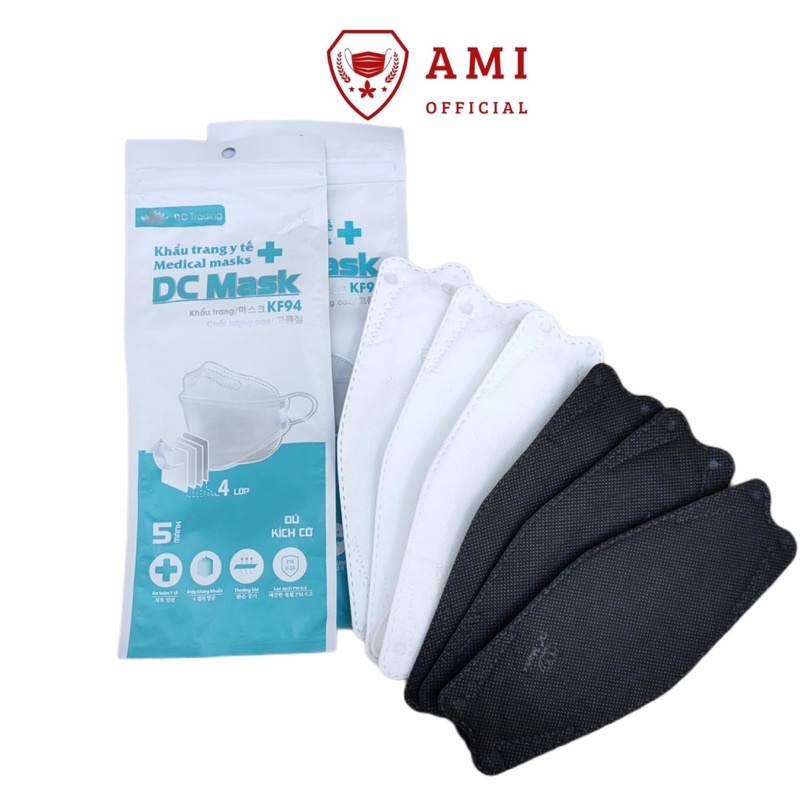 khâu trang KF94 -KJ95 kháng khuẩn cực tốt! (1 gói 5c) | BigBuy360 - bigbuy360.vn