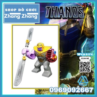 Đồ chơi Xếp hình Thanos Endgame tặng song đao Double edge và Infiniti Stone minifigures Bigfigures PRCK GD220