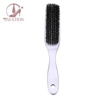 White Lotus+Pig hair Handle Hair Brush Hard Boar Bristle Combs Brush