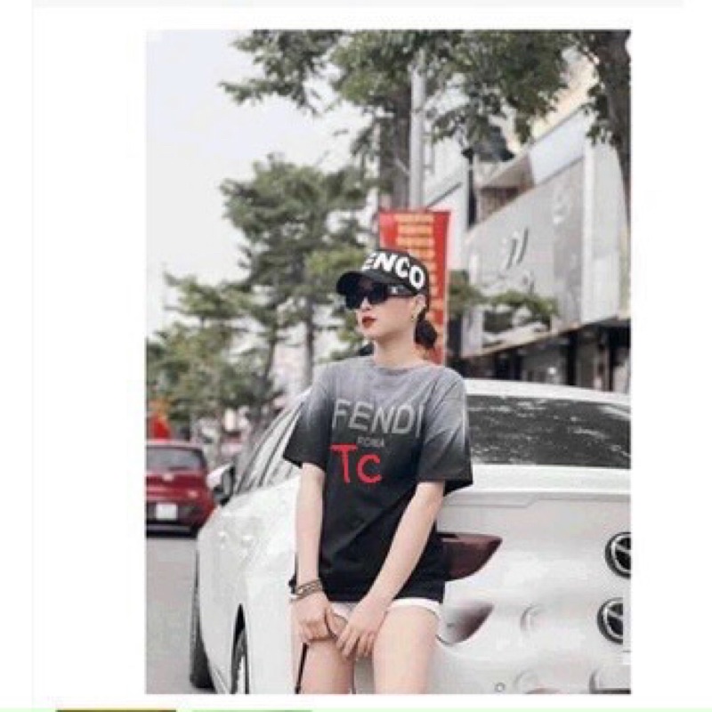 [ Rẻ vô địch ] Áo thun cotton tay lỡ dáng rộng Loang Fen