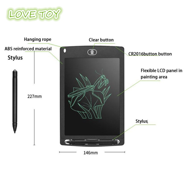 Bảng Vẽ Điện Tử Thông Minh Màn Hình Lcd 8.5-inch Cho Bé