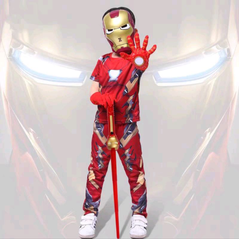 Đồ Chơi Siêu Anh Hùng Kiếm Ánh Sáng Gậy Âm Thanh Siêu Nhân, Áo choàng Hóa Trang Siêu Anh Hùng Avengers Cho Trẻ Em