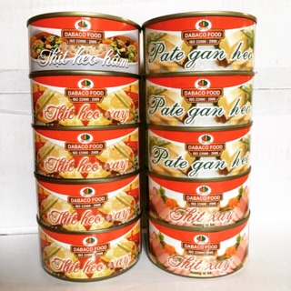 [THỊT HỘP] COMBO 10 THỊT HỘP MIX CÁC VỊ NHƯ HÌNH 170gr - CÔNG TY DABACO FOOD