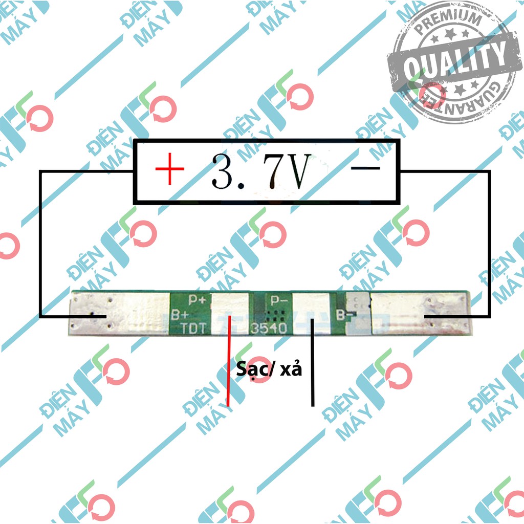 DMF5 Mạch sạc và bảo vệ cell pin Li-ion  1S 4.2V - 6A