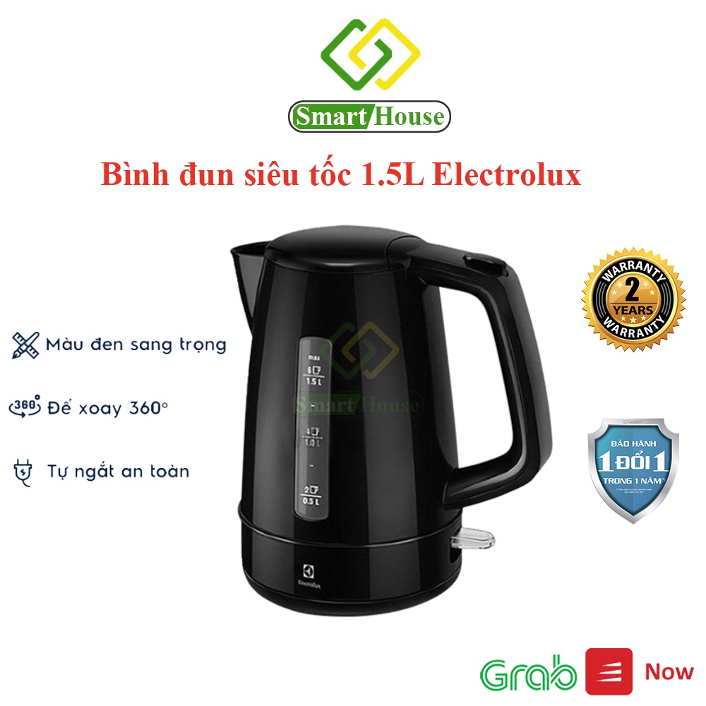 Bình đun siêu tốc 1.5L Electrolux EEK1303K 2200W - Smart House