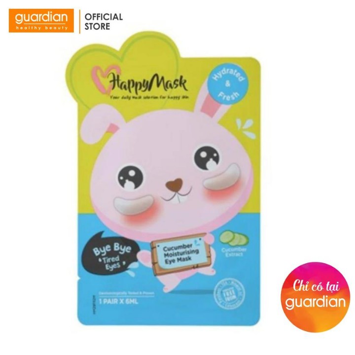 Mặt nạ mắt  dưa leo dưỡng ẩm da Happy Mask 6ml | BigBuy360 - bigbuy360.vn