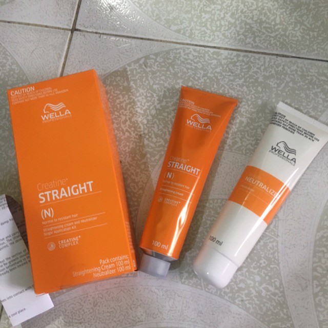 (CHÍNH HÃNG) Thuốc Duỗi Tóc Wella Dạng  Gel Màu Cam (Cty Phú Thái )100ml