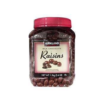 KẸO SOCOLA KIRKLAND SIGNATURE MILK CHOCOLATE RAISINS, 1.36KG