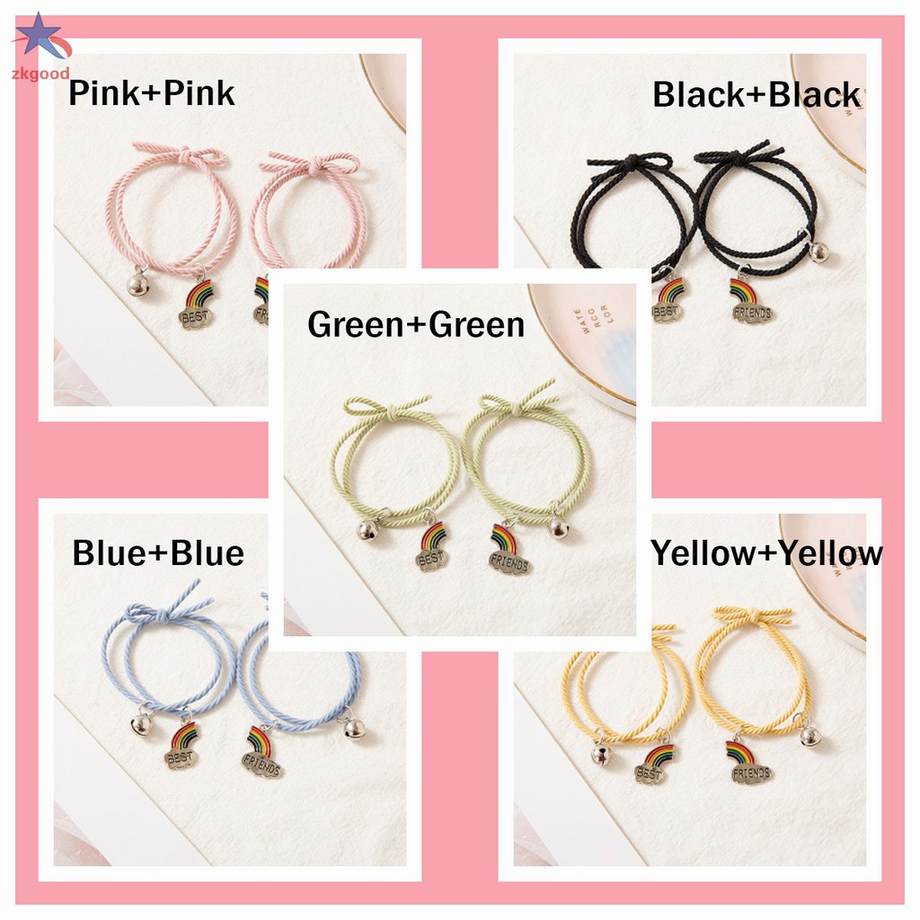 Vòng Đeo Tay Nam Châm Cá Tính Cho Cặp Đôi Phối Mặt Hình Rainbow Phi Hành Gia Thời Trang Phong Cách Retro Hàn Quốc | BigBuy360 - bigbuy360.vn