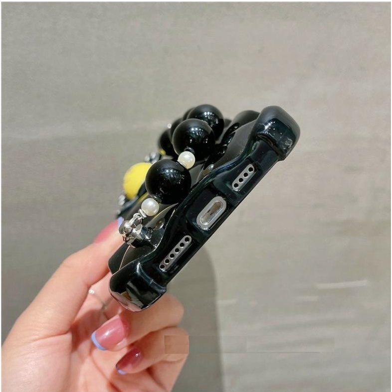 Ốp Điện Thoại Mềm Họa Tiết Hoa Kèm Dây Đeo Cho Iphone 13 Pro Max 12 Pro Max 11 Pro Max Xs Max Xr X 7plus