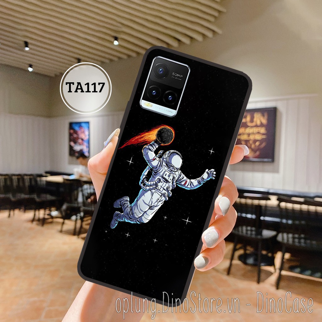 Ốp lưng điện thoại Vivo Y21 - Y21s -Y20 - Y51 2020 - Ốp lưng Vivo basic in hình phi hành gia vũ trụ đáng yêu.