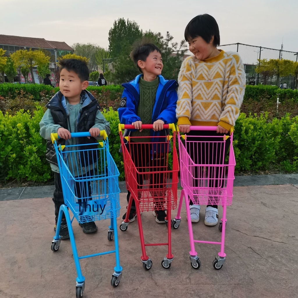 J Siêu thị trẻ em s xe đẩy hàng gia dụng có thể gấp lại 1-6 bé trai và gái chơi nhà đồ lớn