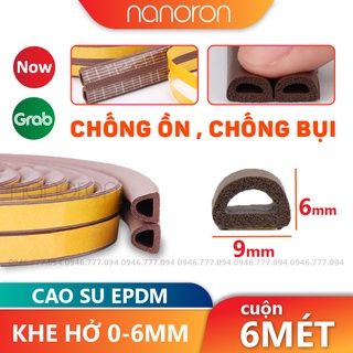 Ron khung cửa cách âm bằng cao su EPDM 🔷 Gioăng gắn cửa NANORON chống bụi gắn cửa đi cửa sổ