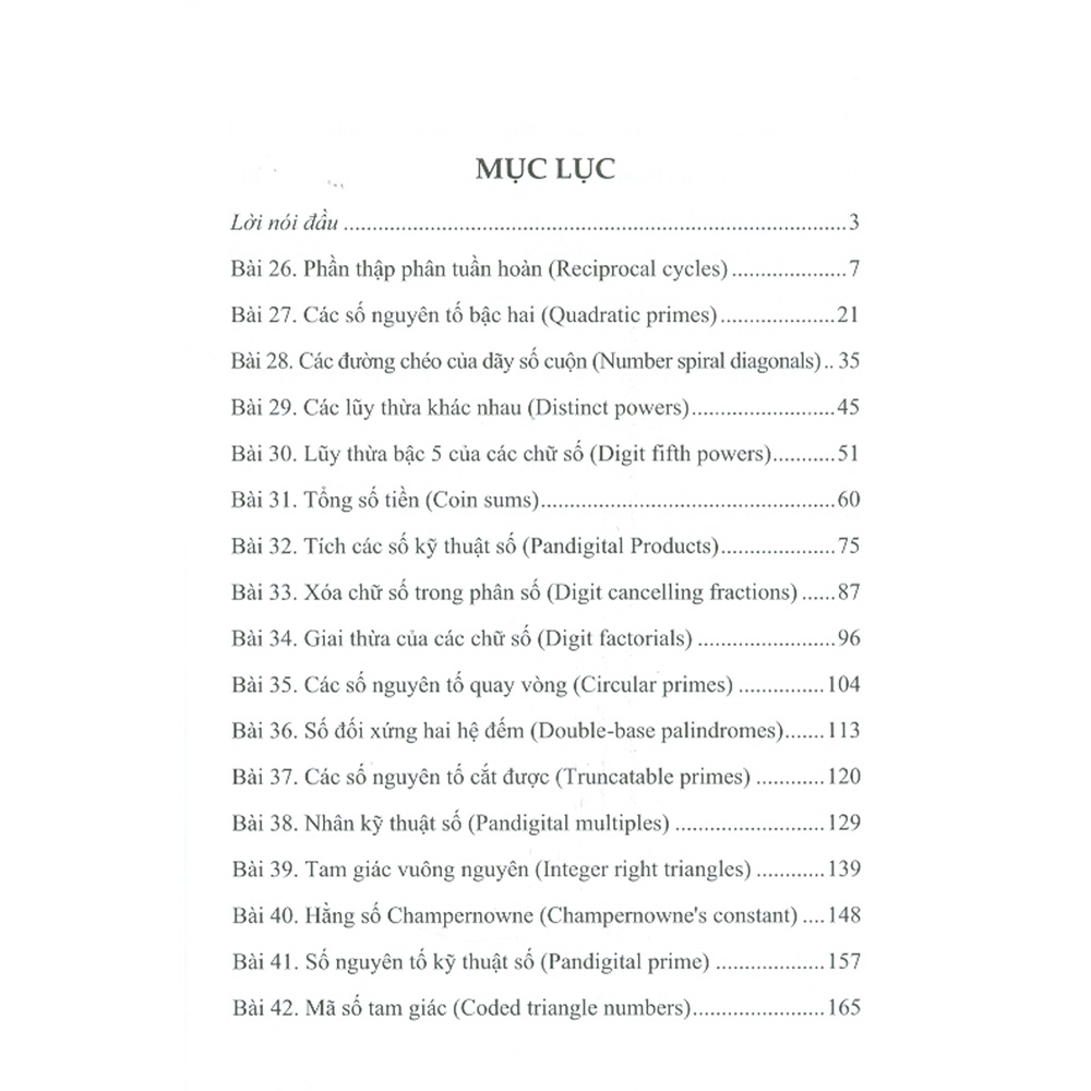 Sách - Sáng Tạo Trong Thuật Toán Và Lập Trình Với C++, Python Và Java Tập 6: Các Bài Toán 26-50 Trong Dự Án Euler