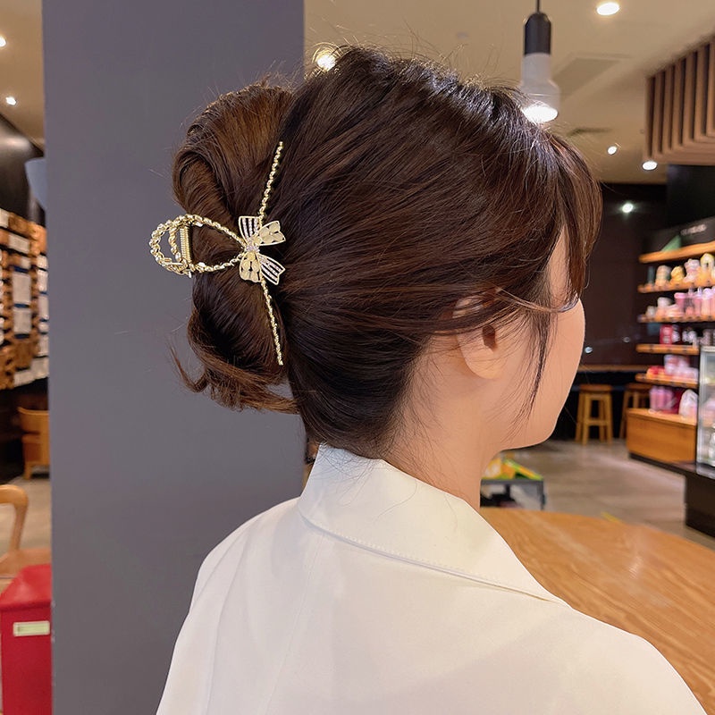 Kẹp Tóc Hình Bướm Đính Đá Cỡ Lớn Sang Trọng Cho Nữ