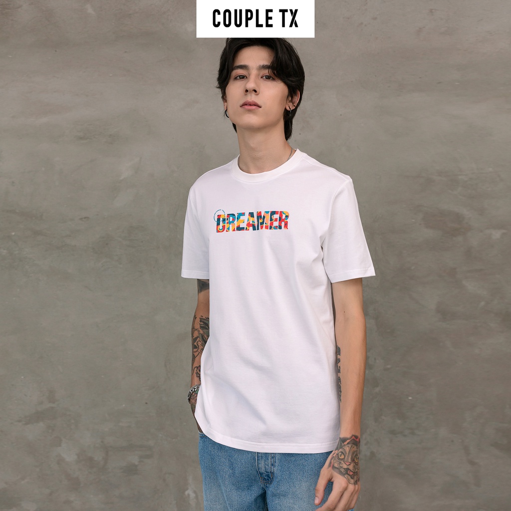 Áo Thun Nam Nữ In Typo Dreamer Art Couple TX TS 152