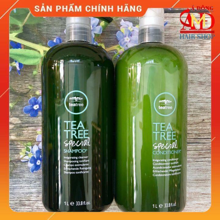 Bộ dầu gội xả Tea Tree Paul Mitchell Special trà xanh bạc hà ngăn gàu kháng khuẩn Mỹ 1000ml M1