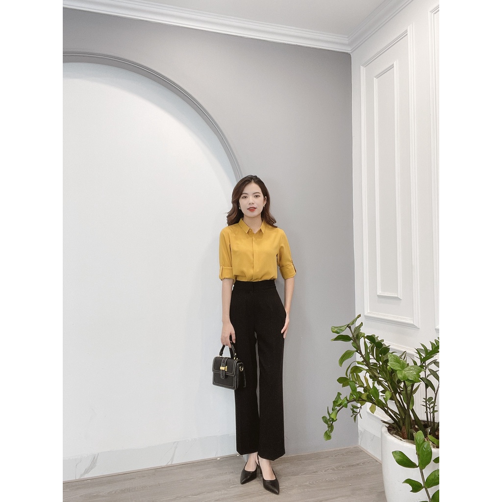 Áo Sơ Mi Yixun Cổ Đức Dài Tay Min House