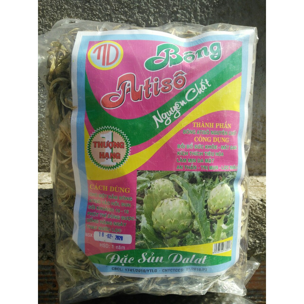 Bông atisô khô Đà Lạt loại 1 500g, 100% bông, thanh nhiệt mát gan ăn ngon ngủ tốt đẹp da mặt