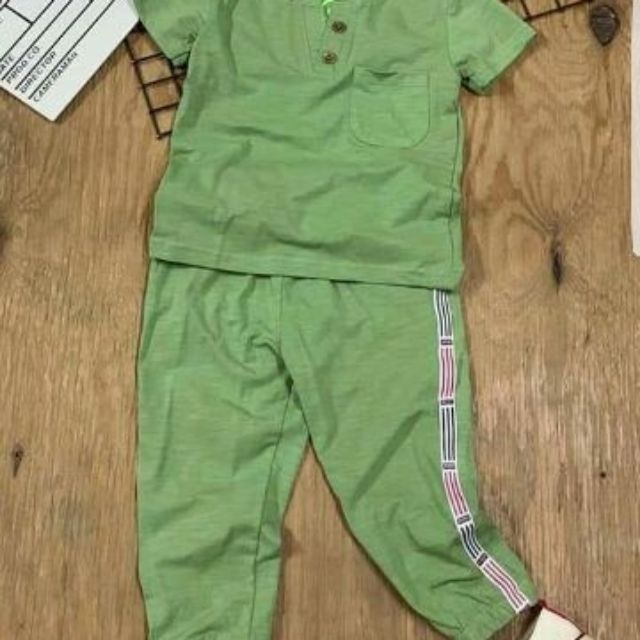 Sumikid chào bộ thun sớ gỗ phong cách cho bé