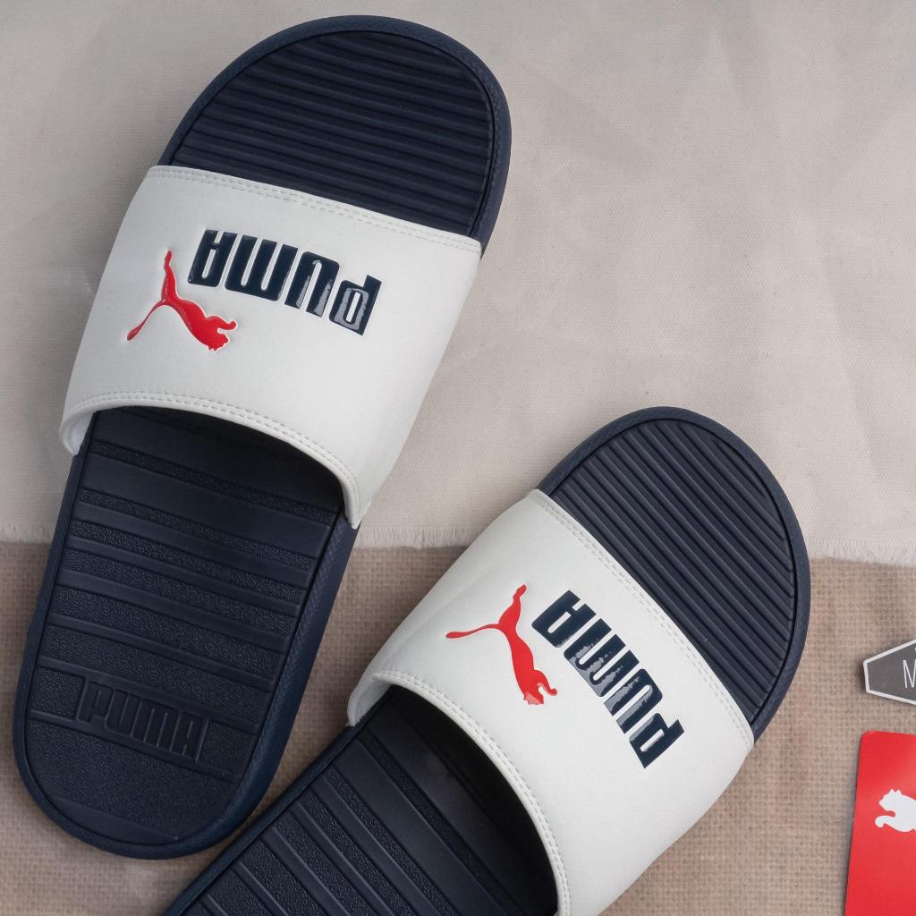 DÉP PUMA COOL CAT CHÍNH HANG FULL TEM TAG Navy/White