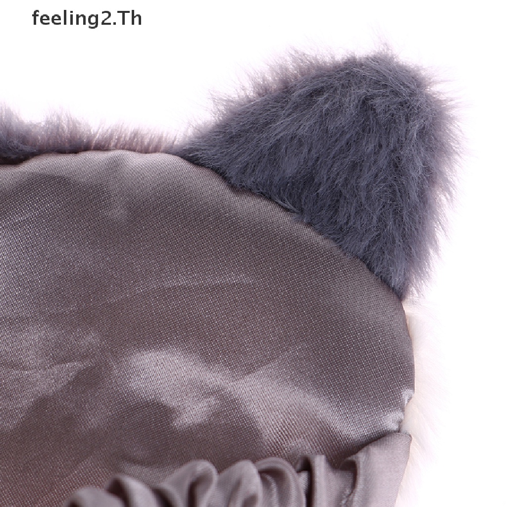 Mặt Nạ Che Mắt Ngủ Hình Cáo Nhồi Bông Siêu Mềm Mại