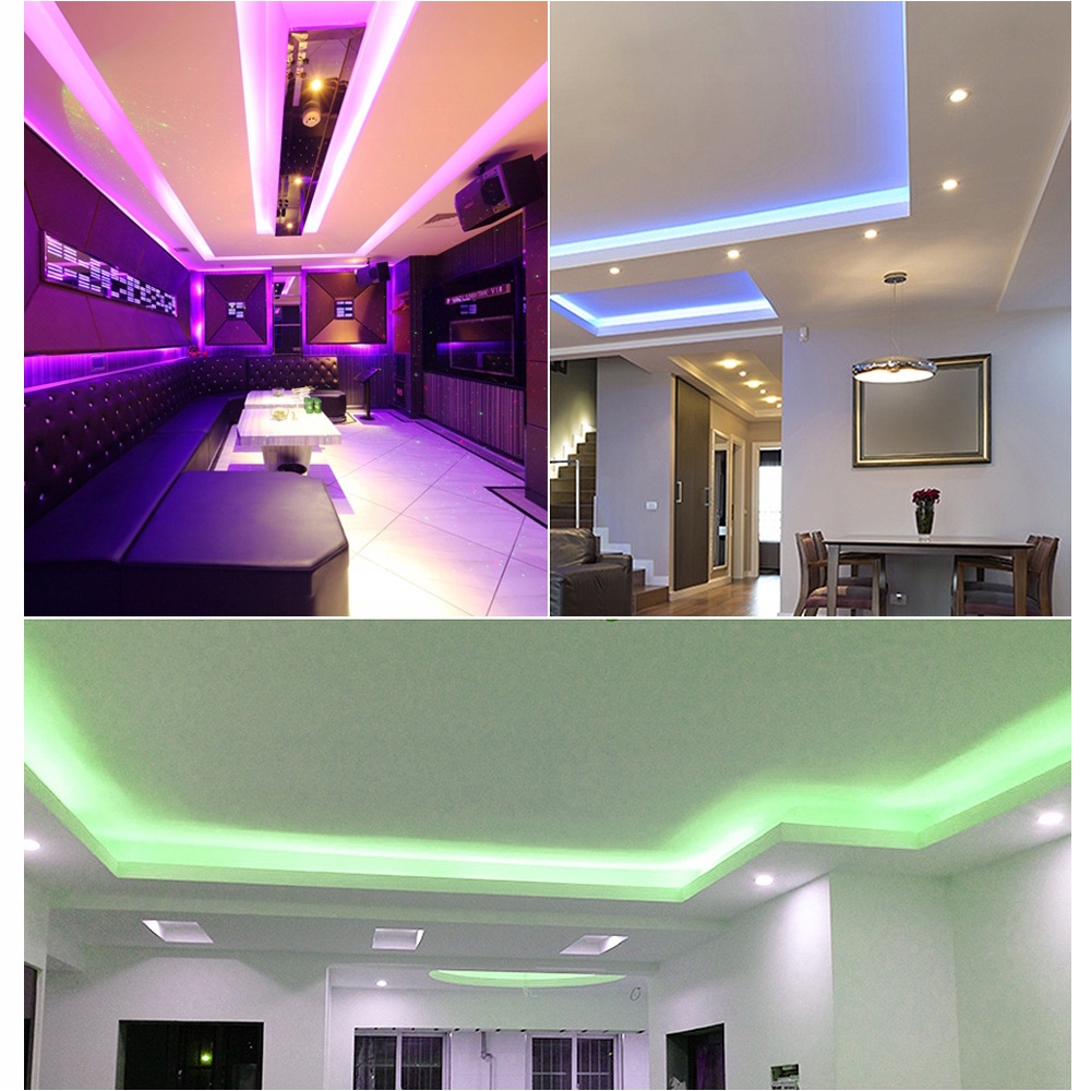 Dây Đèn led 5M Trang Trí Phòng Kèm Điều Khiển Từ Xa RGB 2835 SMD
