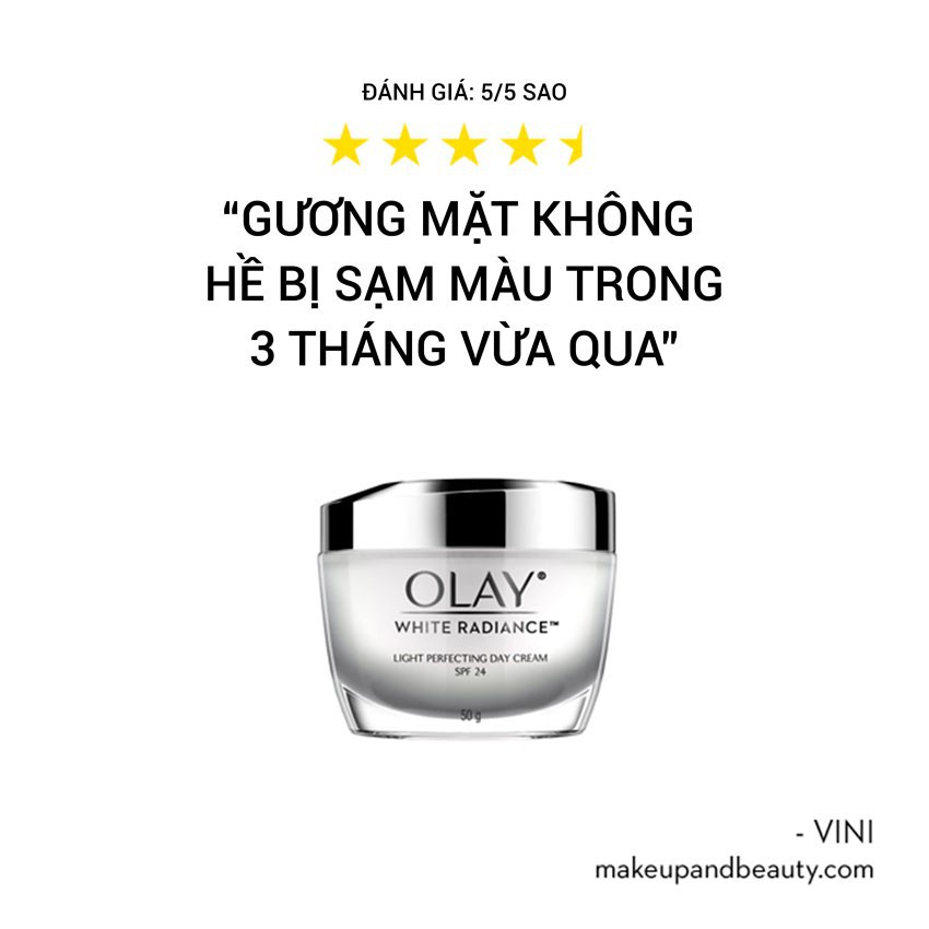 Kem Dưỡng Trắng Da Ban Ngày Olay White Radiance Light Perfecting Day Cream SPF24 50g