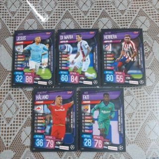 Set 5 thẻ Match Attax Champion League 19/20 ( k bán lẻ )