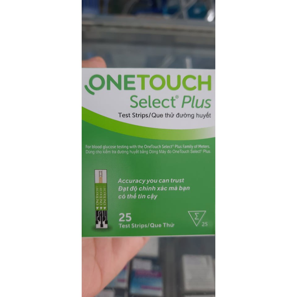 [CHÍNH HÃNG] Que thử đường huyết One Touch Select Plus Simple. Hộp 25 que