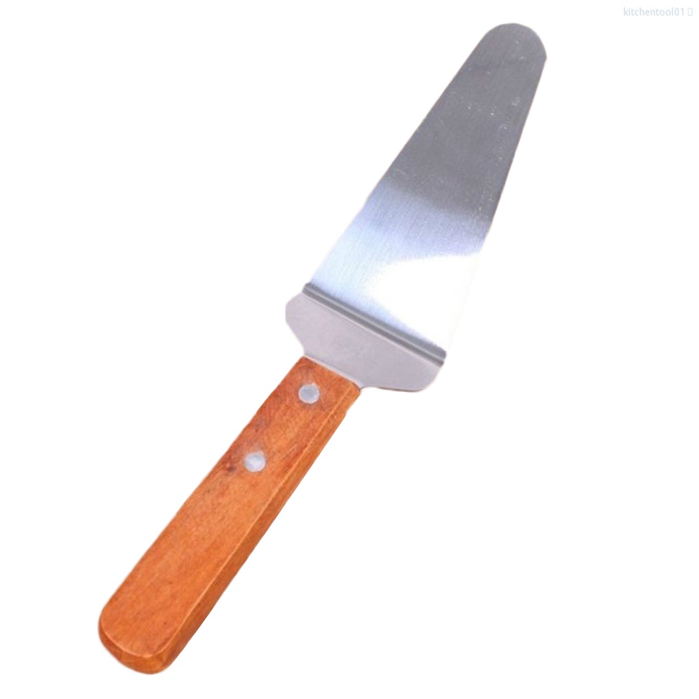 Xẻng Xúc Bánh Pizza Bằng Thép Không Gỉ Tay Cầm Gỗ Tiện Dụng Cho Nhà Bếptool01