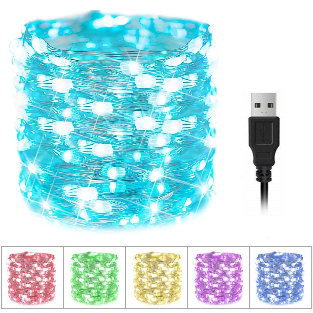 Dây đèn LED dài 2m/ 5m/ 10m chống thấm nước dùng trang trí đa năng