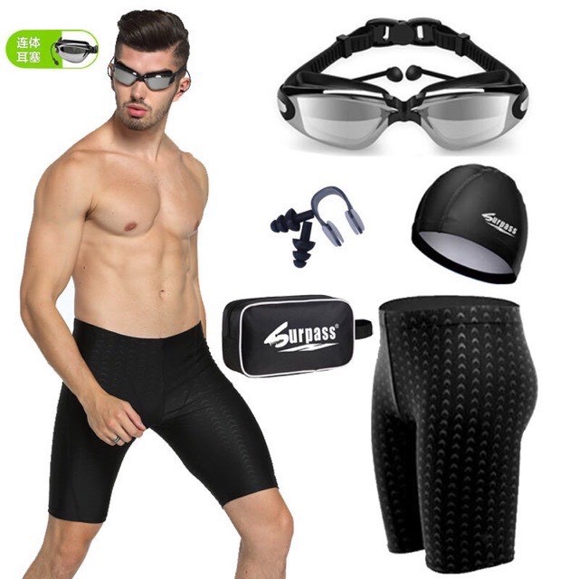 Quần bơi nam lửng dáng bó