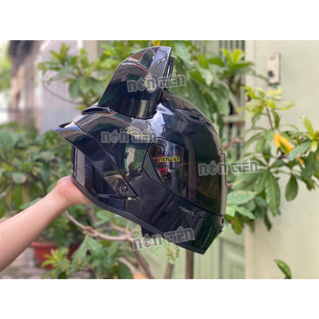 Nón Bảo Hiểm Fullface Tem ROC M137 R03 LÊN TAI MÈO - 2 kính - BẢO HÀNH 730 NGÀY - MUA LÀ CÓ QUÀ