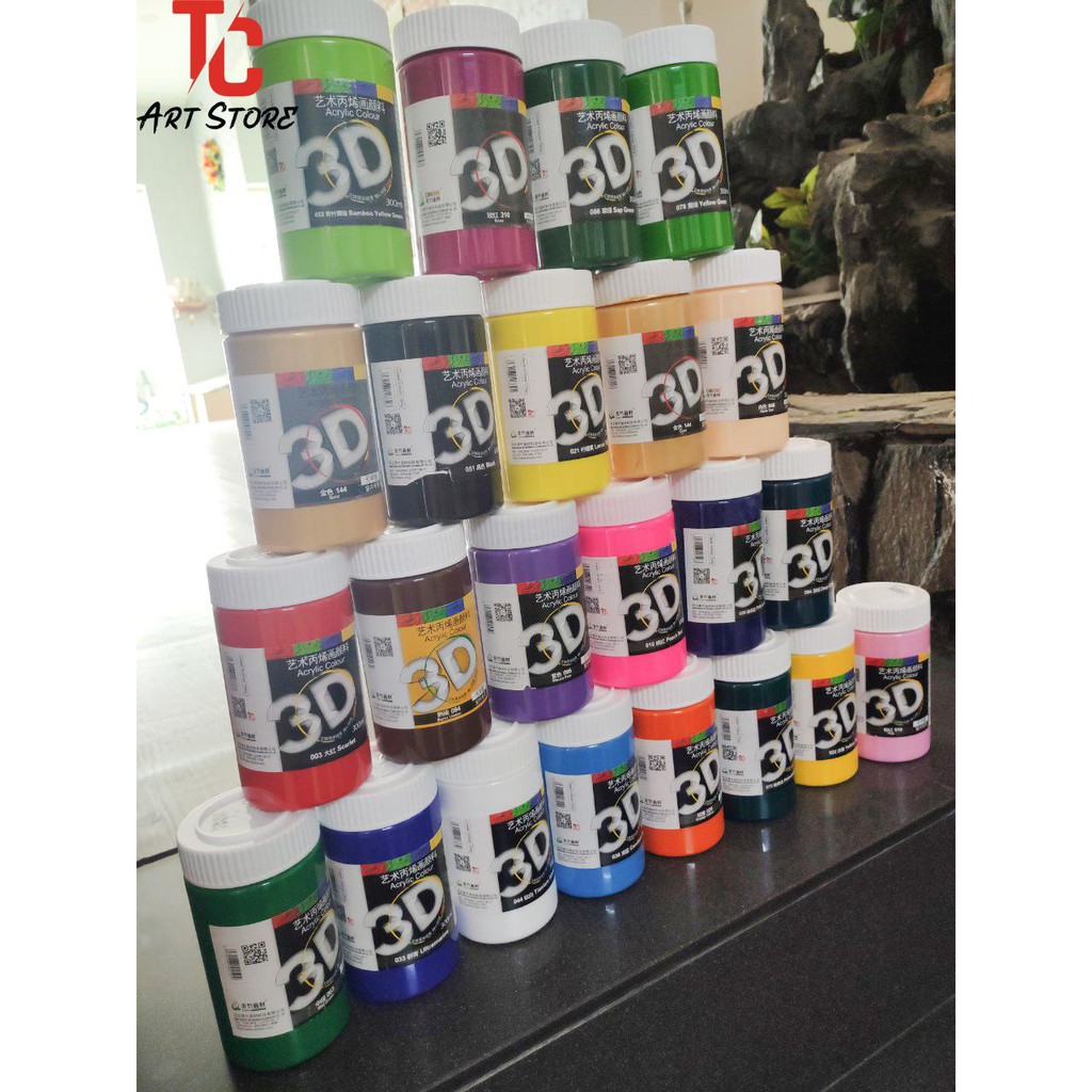 BẢNG MÀU 1 Màu acrylic 3D - 5D 300ml