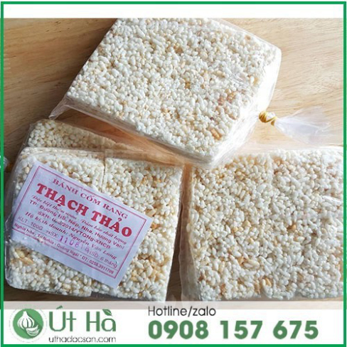 Bánh Cốm Rang Quảng Ngãi Bịch 100gr Sản Xuất Thủ Công Truyền Thống Hương Vị Quê Đặc Trưng - Út Hà Đặc Sản