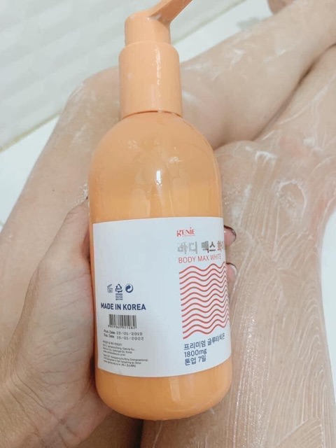 Ủ trắng da body Glutathione Max White Genie | BigBuy360 - bigbuy360.vn