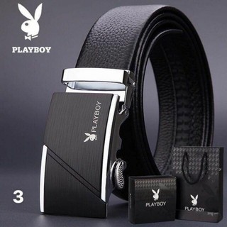 [Thắt lưng da bò] Thắt Lưng Nam PLAYBOY Khoá Đúc Cao Cấp - Dây Nịch Đẹp, Dây Lưng Da Bò 100% Nhập Khẩu Chính Hãng GC35