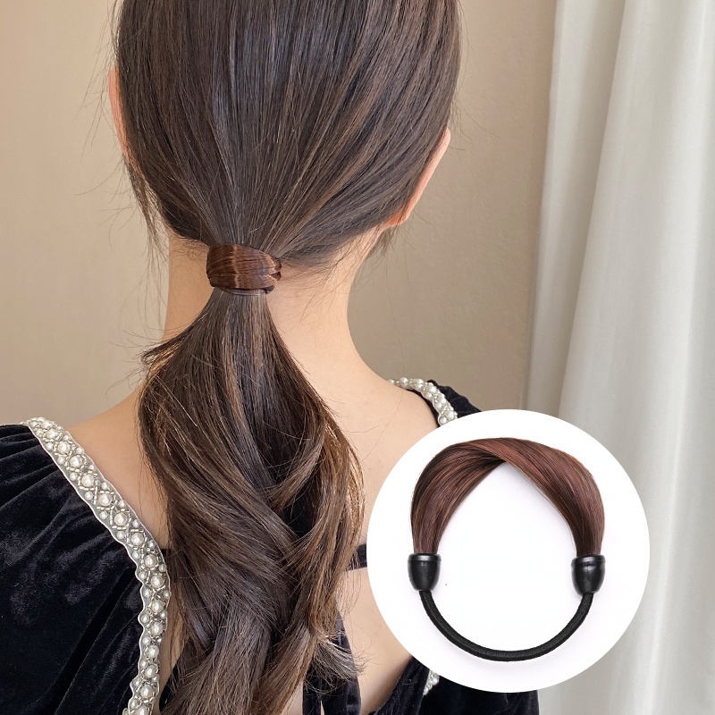 Thun Cột Tóc Giả Thiết Kế Đơn Giản Xinh Xắn
