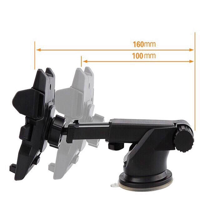 kẹp điện thoại trên ô tô - đế hít mặt kính - kẹp 360 độ (tặng ngay 1 ốp lưng bất kì) | BigBuy360 - bigbuy360.vn