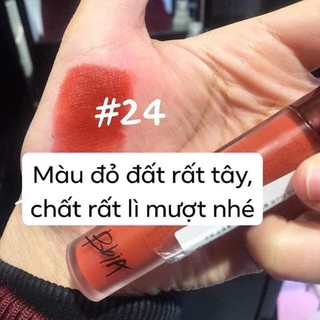 Son kem lì BBIA LAST VELVET LIP TINT VERSION 5 màu 24-đỏ đất