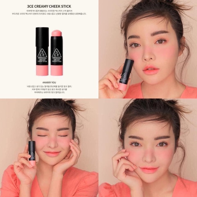 Má hồng thỏi dạng kem 3CE [check hidden tag] | BigBuy360 - bigbuy360.vn