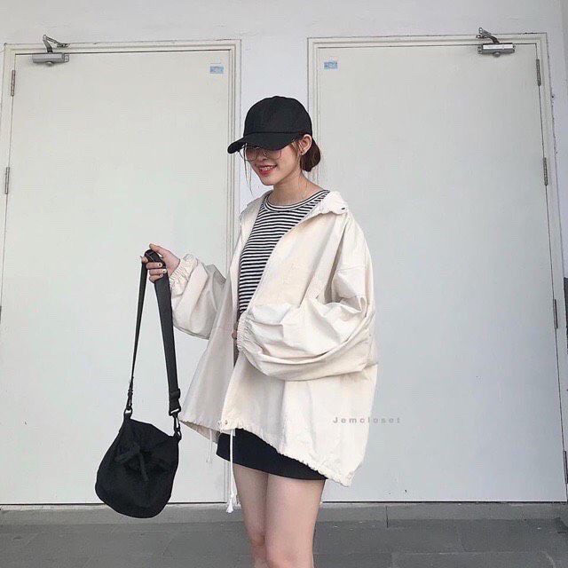 ÁO KHOÁC NỮ FROM RỘNG KHÓA KÉO ĐÁNG YÊU TP | BigBuy360 - bigbuy360.vn